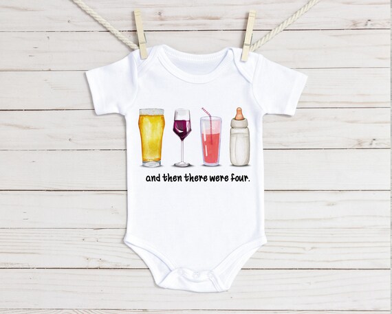 Then there were four pregnancy announcement baby vest