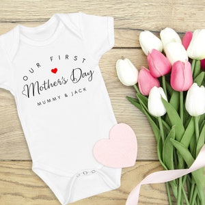 Muttertag Body, süße erste Mutter Tag Strampler Mama und ich Tshirt