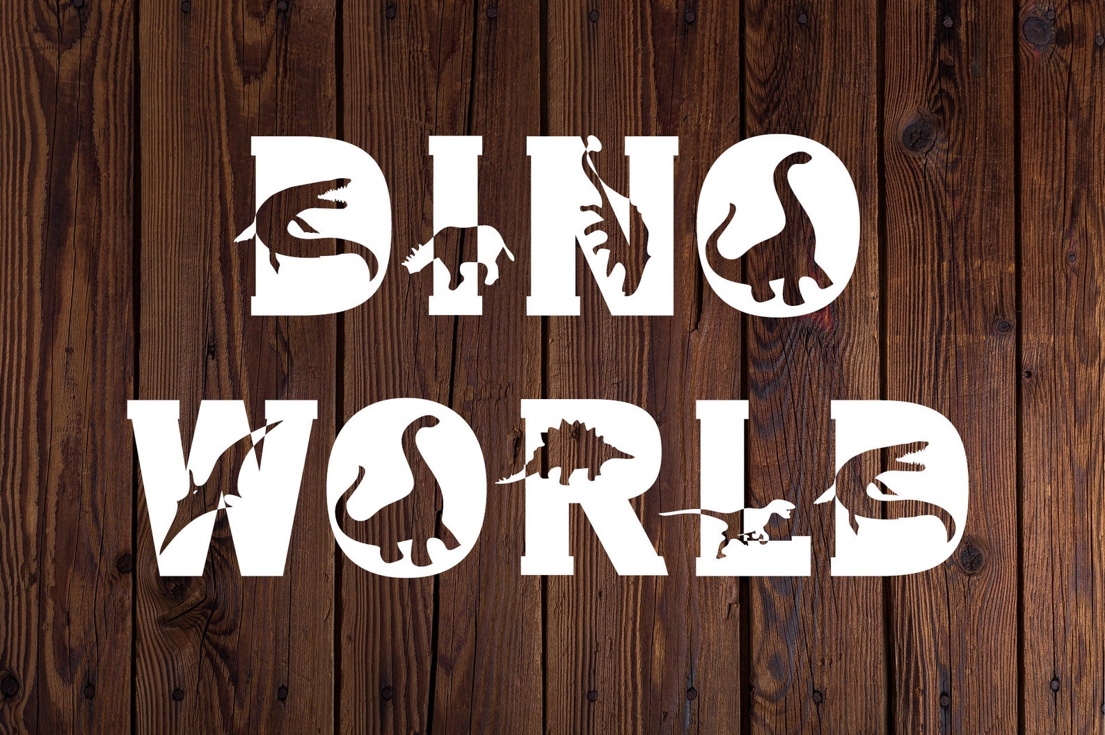 Dino World Font Svg Otf And Ttf Files Etsy