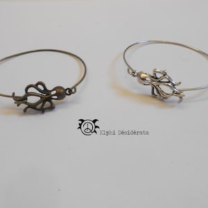Octopus octopus octopus bracelet bronze or silver color
