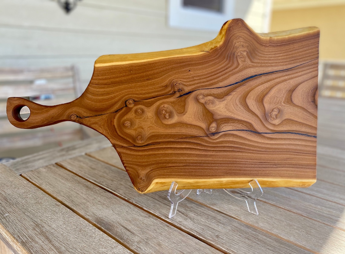 Live Edge Russian Olive Wood Charcuterie & Cheese Board Etsy