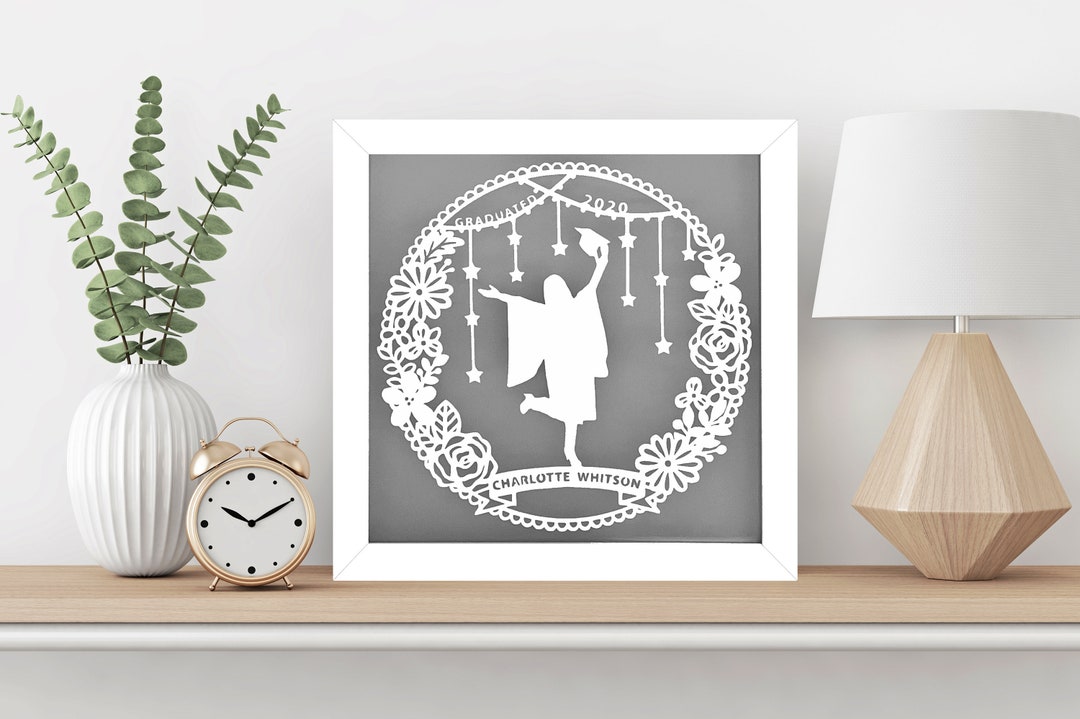 Graduation Personalised Paper Cut Frame. Perfect Graduation Gift. - Etsy