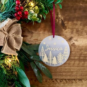Personalised Christmas Tree Keepsake Ornament | Keepsake bauble | Christmas Bauble | Christmas Decor | Metallic Bauble | Family Christmas