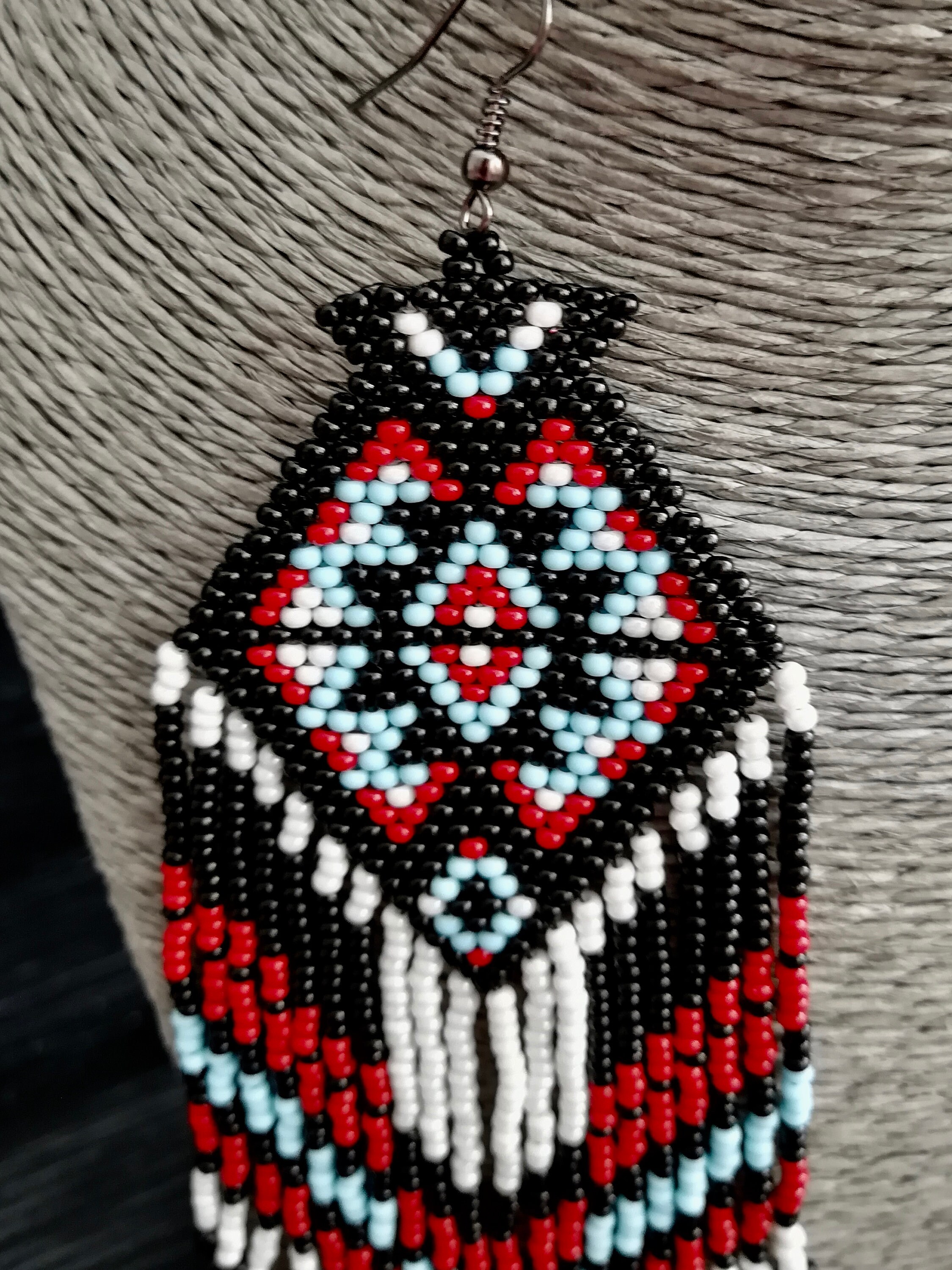 Native American Chandelier Crochet Beadwork Mexican Folk Art | Etsy