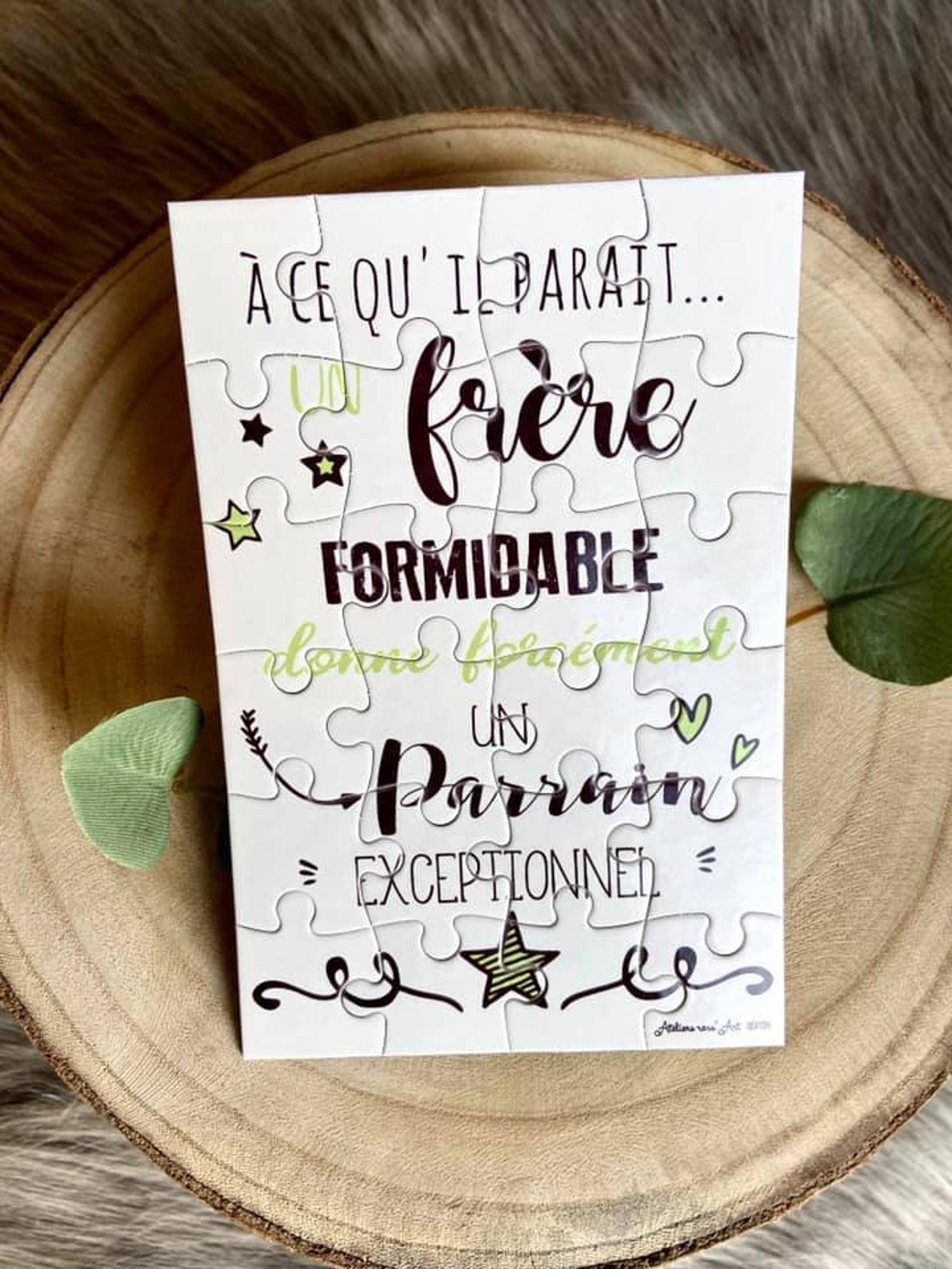 Puzzle 24pcs - Demande parrain - marraine originale pour les Frères et ...
