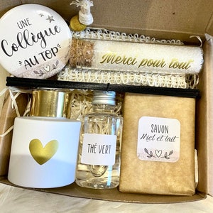 Coffret cadeau DIFFUSEUR BLANC - merci - fin d'année scolaire - Marraine - Mamie - Maman - Tata - Tatie - Nounou - ATSEM - Collègue