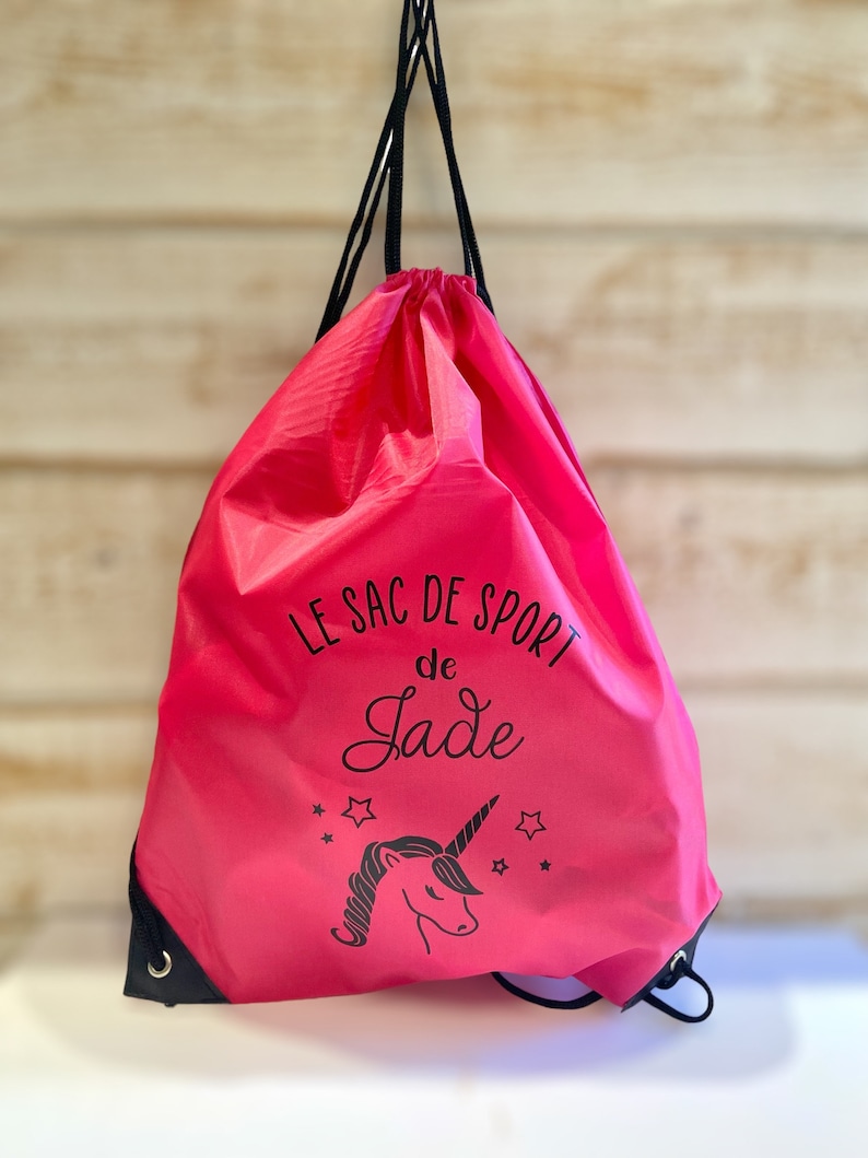 Sac personnalisé de PISCINE sport loisirs pour enfant couleur, illustration, prénom et texte au choix image 5