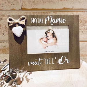 heart frames for photo personalized text - souvenir godfather godmother grandma mom