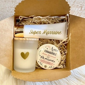 Hand cream + Candle + MAGNET box to personalize - end of school year - Teacher - Godmother - Grandma - Mom - Nanny - ATSEM...