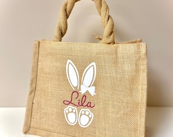 Petit sac cabas personnalisé pour Pâques - cadeau souvenir - enfant - Pâques -