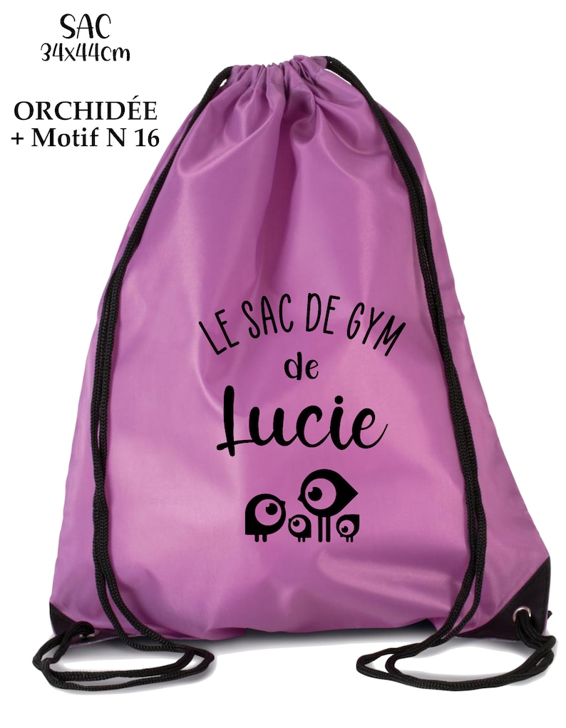 Sac personnalisé de PISCINE sport loisirs pour enfant couleur, illustration, prénom et texte au choix image 4