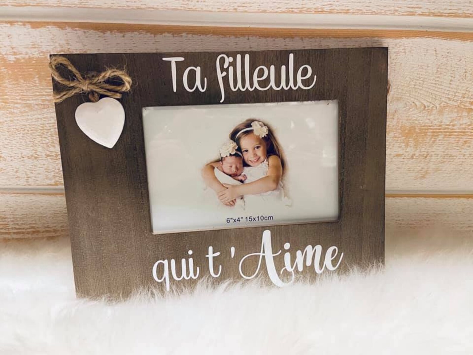 Cadres cœur pour photo texte personnalisé souvenir parrain Etsy