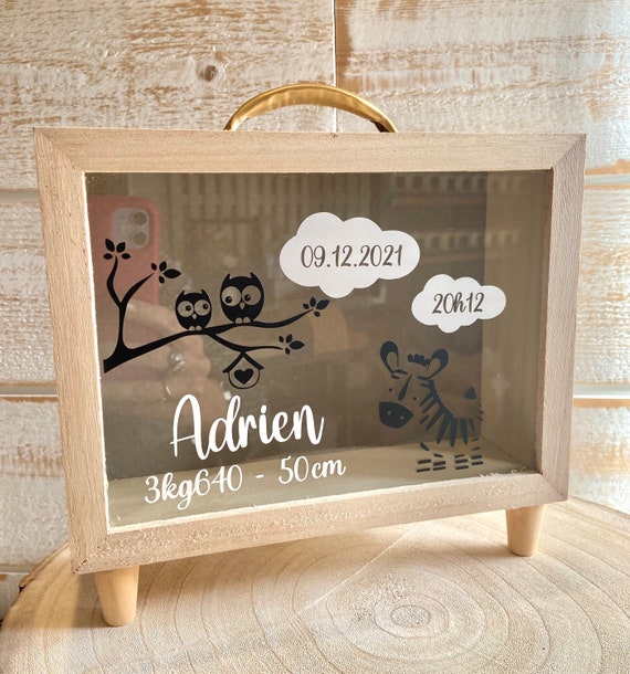 Pinces en bois gris déco de fête anniversaire baptême naissance