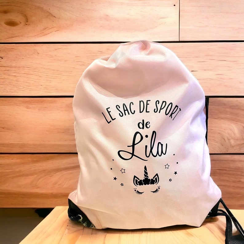 Sac personnalisé de PISCINE sport loisirs pour enfant couleur, illustration, prénom et texte au choix zdjęcie 6