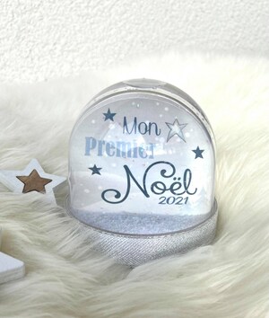 Boule à Neige Personnalisable Avec Photo 3D - Idéal Comme Cadeau Souvenir Pour Noël, Anniversaire Ou Halloween