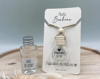 Diffuseur personnalisé pour voiture - cadeau papa - papy- maman - mamy - parrain - tonton - tatie -...
