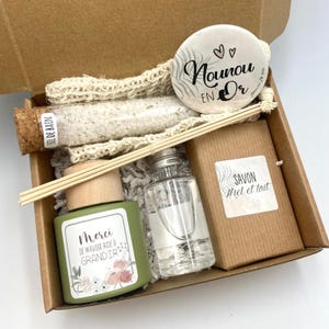 Coffret cadeau  diffuseur VERT - merci - fin d'année scolaire - Marraine - Mamie - Maman - Tata - Tatie - ATSEM - Collègue - Témoin - Nounou