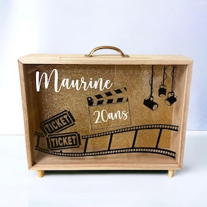 Urne personnalisée pour enveloppes et carte Anniversaire - Baptême - Communion - Mariage - Retraite