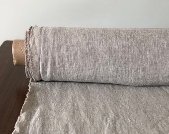 Extra Wide Natural Linen Fabric: Soft Bedding & Sewing Linen (285cm/112 inches)