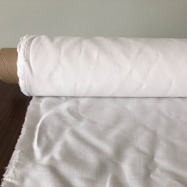 100 % EXTRA breit LINEN Stoff BGO17 gebleicht, 250 cm Breite Stoff metergenau, Bettwäsche, Bettdecke, Nähen, Leinen-Top-Stoff