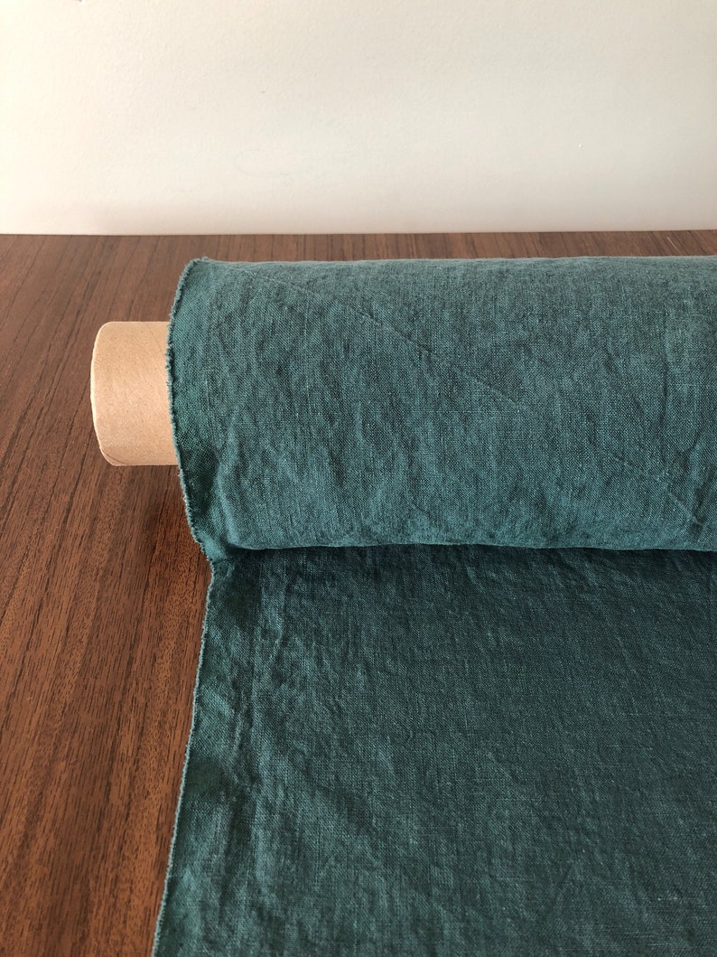 100 EXTRA Wide Natural LINEN Fabric Bgo27soft Green 195 Etsy UK