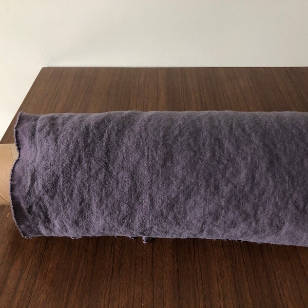 100 % EXTRA wide natural LINEN fabric BGO17soft Violet, 250 cm width fabric by the metre, bedding linen, bedspread, sewing, linen top fabric