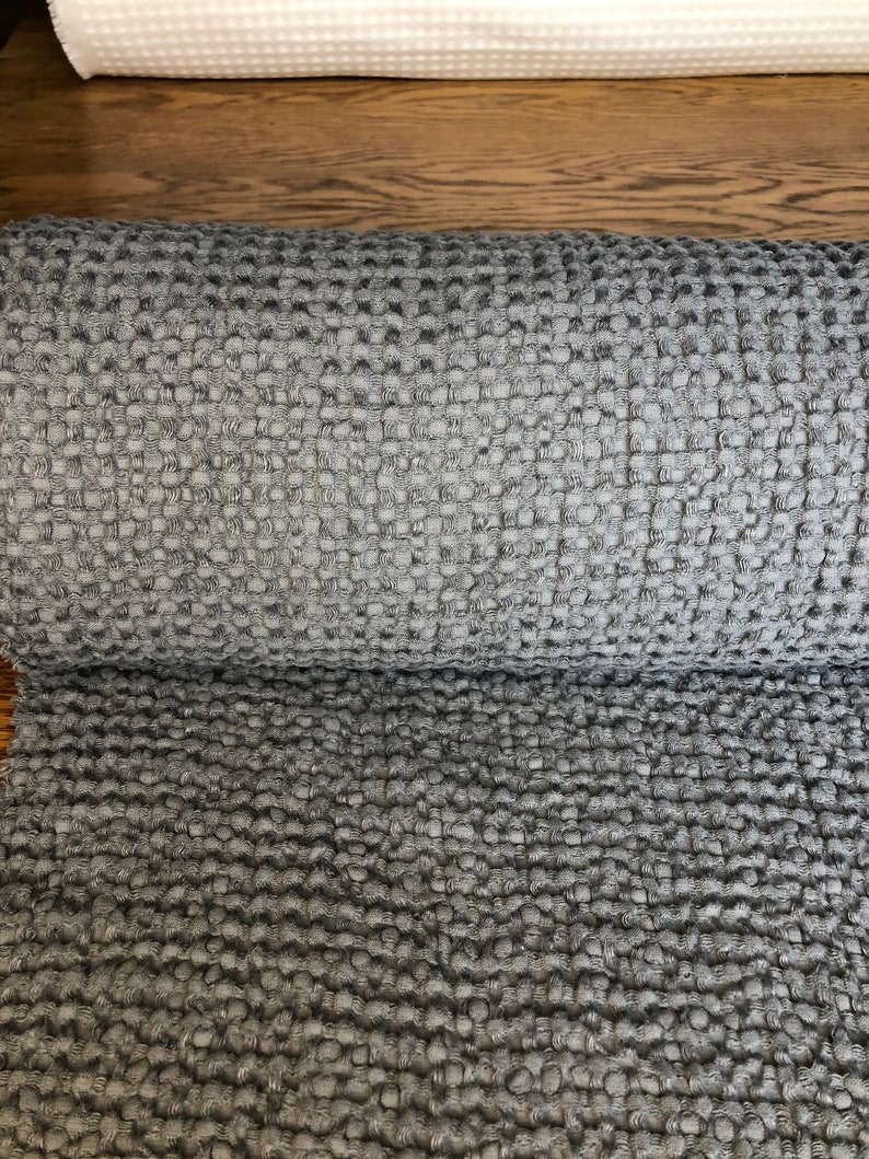 88 EXTRA WIDE Fabric Waffle Natural Linen/cotton Fabric Etsy Australia