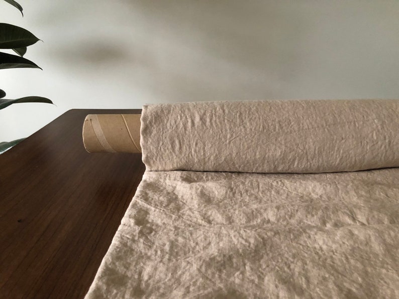 100 EXTRA Wide Natural LINEN Fabric Bgo27soft Creamy 195 Etsy