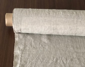 100 % EXTRA wide natural LINEN fabric, 250 cm width fabric by the metre BGO18 soft, bedding linen, bedspread, sewing, linen top fabric by t