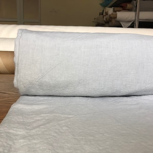 100 % EXTRA wide natural LINEN fabric BGO27soft dream  ,195 g/250cm width fabric by the metre, bedding