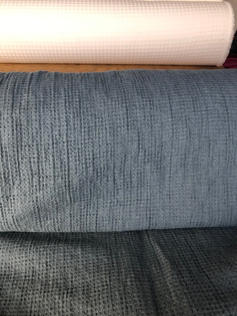 Small Waffle Natural LINEN/COTTON Fabric BGO138 7/134 Etsy