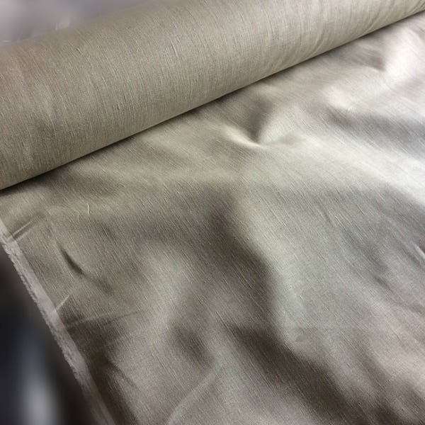 100 % NATURAL pure LINEN fabric, natural softened linen, linen fabric for home textile, tablecloth, cloths, aprons, towels linen