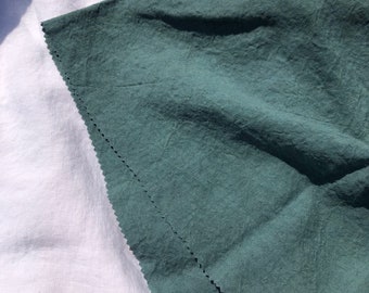 Green Hemp Fabric: Natural Bedding & Sewing Linen (145cm Width)