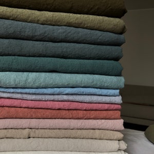 BGH36 100 % Natural HEMP fabric, 240g/145 cm width fabric by the metre, bedding linen, bedspread, sewing linen top fabric image 4