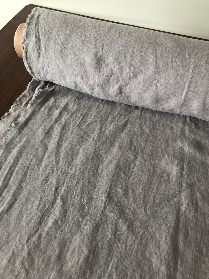 100 EXTRA Wide Natural LINEN Fabric BGO27 Grey 195 G/250cm Etsy