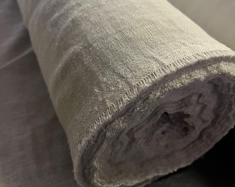 Heavy Hemp Fabric: Natural Bedding Linen, Sewing Top Fabric - 150cm Width