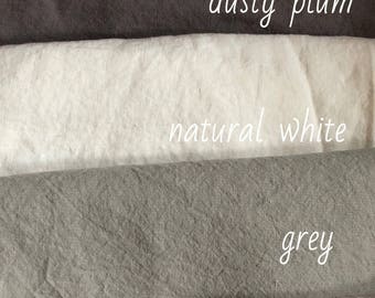 100% tessuto di LINO naturale extra largo/colorato, 250 cm per biancheria da letto, ammorbidito di lusso, tessuto per biancheria da letto, tessuto di lino largo per tessuti per la casa