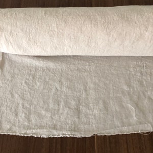 100 % extra ancho tejido natural LINO BGO27soft Beige, 195 g / 250cm de ancho de tela por el metro, ropa de cama imagen 3