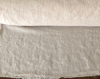 110 in EXTRA wide natural LINEN fabric BGO27L SOFT Beige ,195 g/285 cm width fabric by the metre, bedding