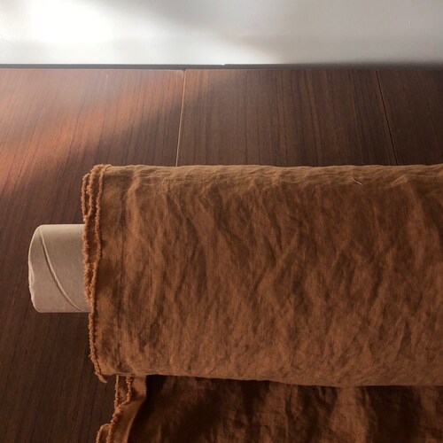 100 EXTRA Wide Natural LINEN Fabric Bgo17soft Ochre 250 Cm Etsy