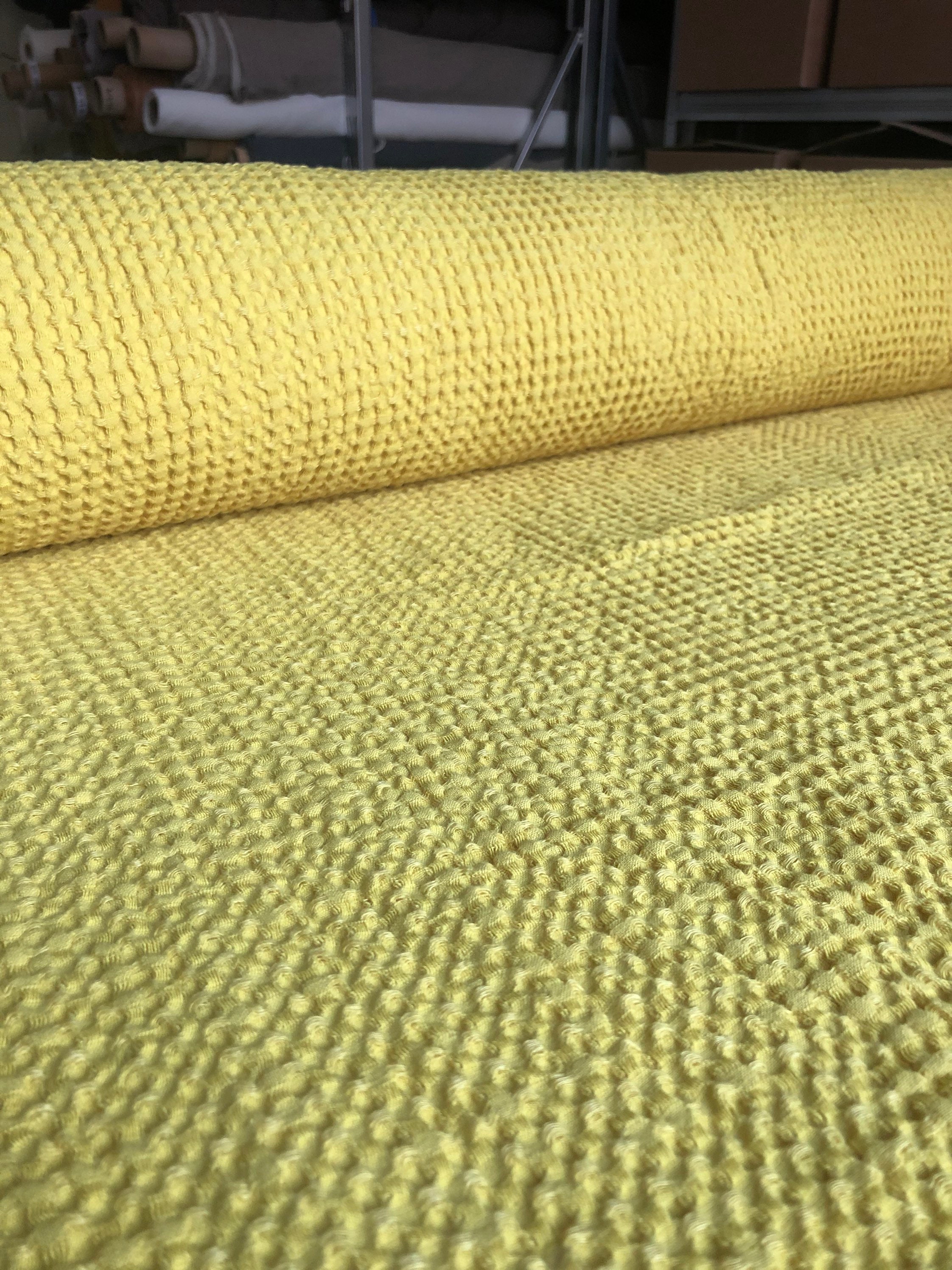 88 EXTRA WIDE Fabric Waffle Natural Linen/cotton Fabric Etsy