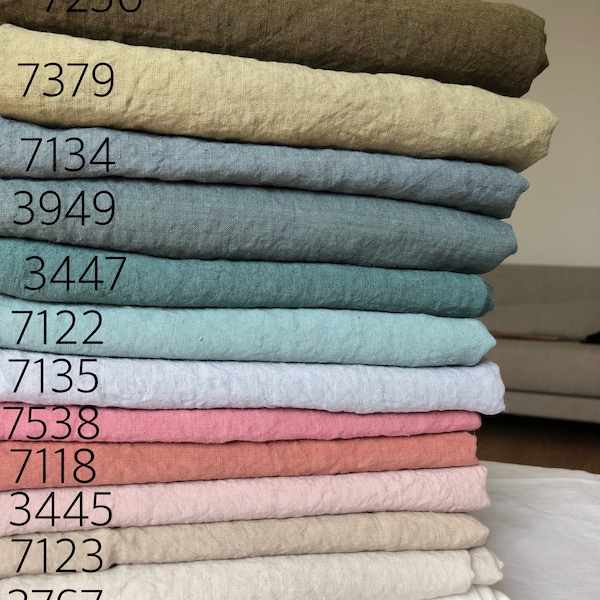 BGH36 100 % CHANVRE naturel, 240 g/145 cm de largeur au mètre, linge de lit, couvre-lit, tissu de dessus en lin à coudre