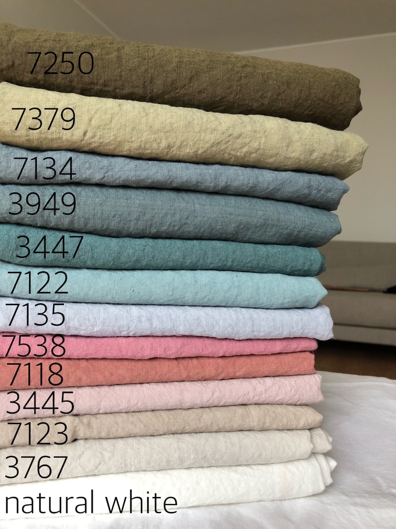 BGH36 100 % Natural HEMP fabric, 240g/145 cm width fabric by the metre, bedding linen, bedspread, sewing linen top fabric image 1