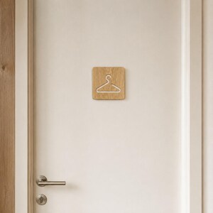 Placa de puerta para tu vestidor