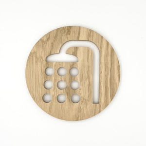 Door plate for your bathroom