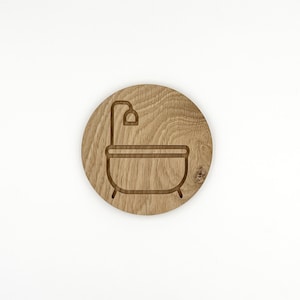 Door plate for your bathroom