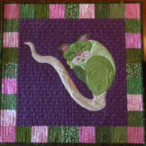 Sprouticat Quilt Original by Helene Knott for StoryQuilts