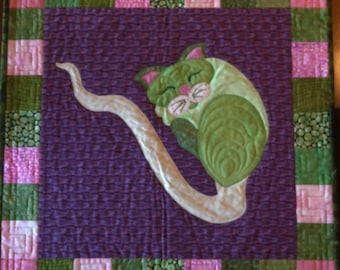 Sprouticat Quilt Original by Helene Knott for StoryQuilts