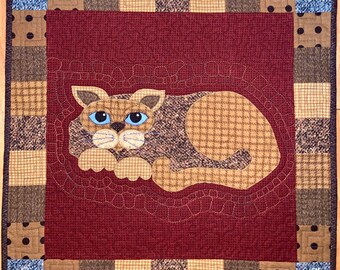 Woolly Tater Puss Quilt by Helene Knott