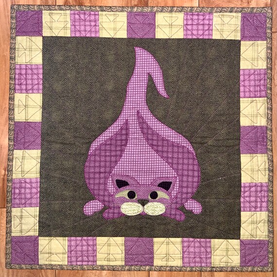 Art & Collectibles Fiber Arts Walla Walla Kitty Quilt by Helene Knott